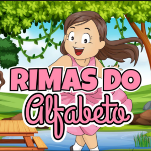 Rimas do alfabeto letra cursiva